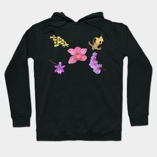 A pattern of orchids Hoodie